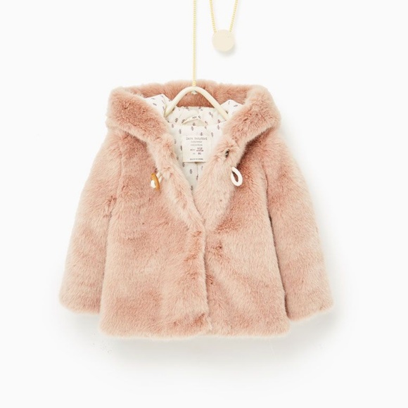 newborn faux fur coat